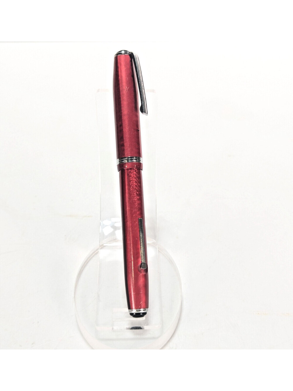 Esterbrook SJ Lever Fill Fountain Pen Dubonnet Red 1551 Nib Vintage Made In USA